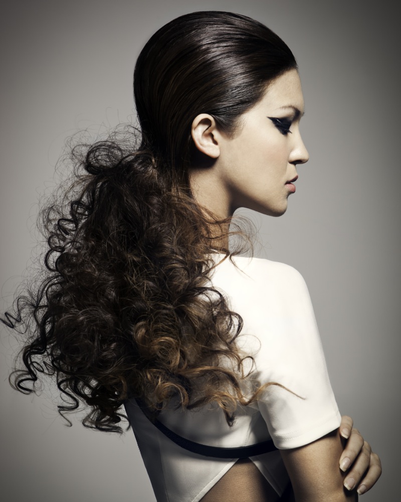 Female model photo shoot of Kamara Harding by Chris Chudleigh in London, hair styled by Lucie Monbillard, makeup by MagdalenaSkoczylas