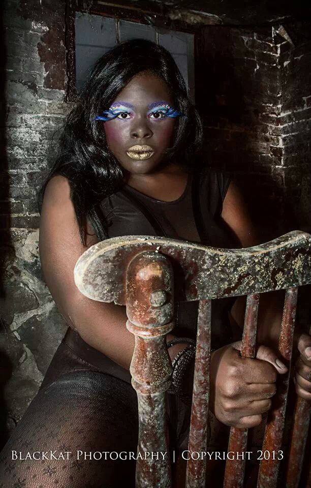 Female model photo shoot of Amiyah Quicks by BlackKat Photography