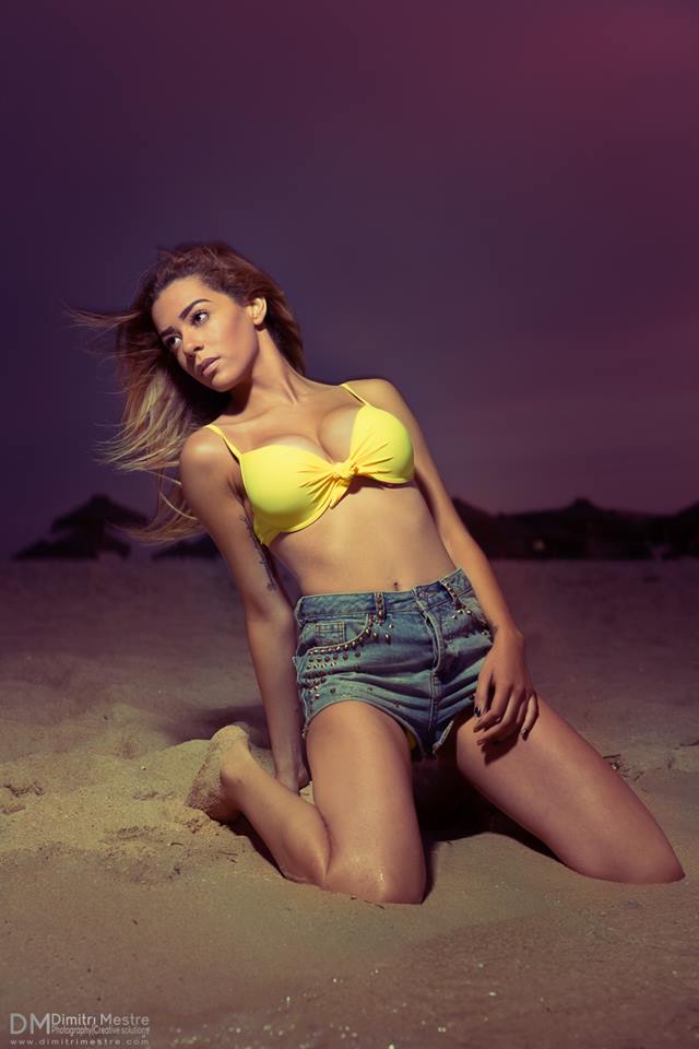 Female model photo shoot of - Luna in Portugal, Setubal, Troia Beach