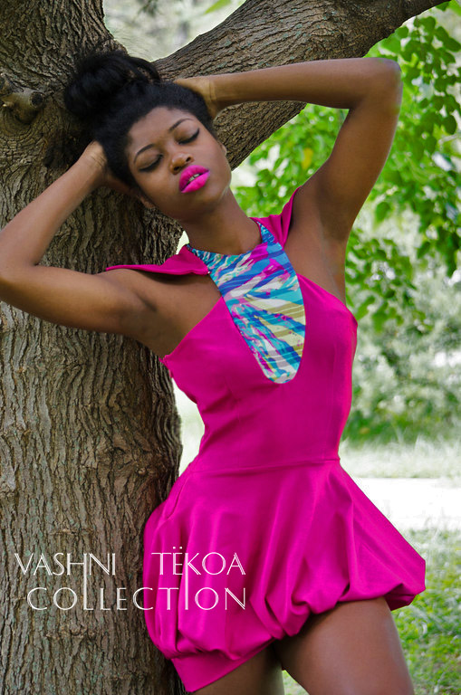 Female model photo shoot of Vashni Tekoa Collection in Sheepshead, NY