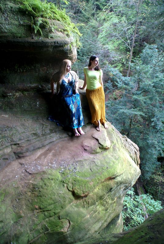 Male and Female model photo shoot of All Yours Photography, Lynni C and Elle Archer in Rock House State Park (Hocking Hills)
