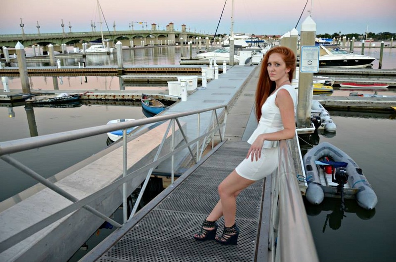 Female model photo shoot of Tonya Rogers in Boat Dock, St. Augustine