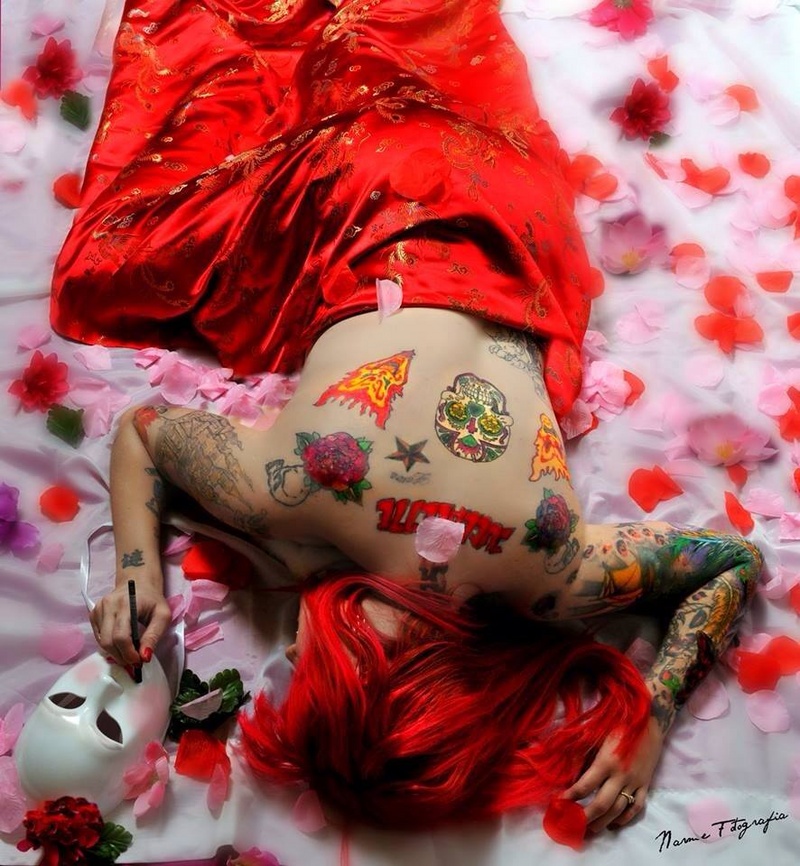 Female model photo shoot of Roxxi Red in Chester, VA