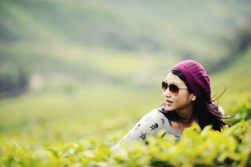 Female model photo shoot of cteteris in Cameron Highlands