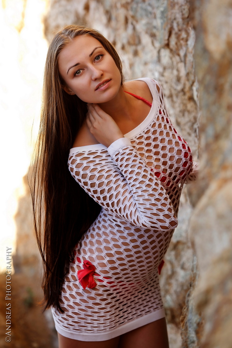 Female model photo shoot of Nastasy in Zuma beach, California