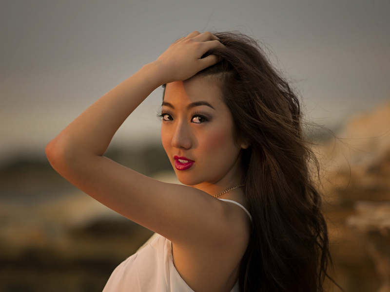 Female model photo shoot of Lilian Kim