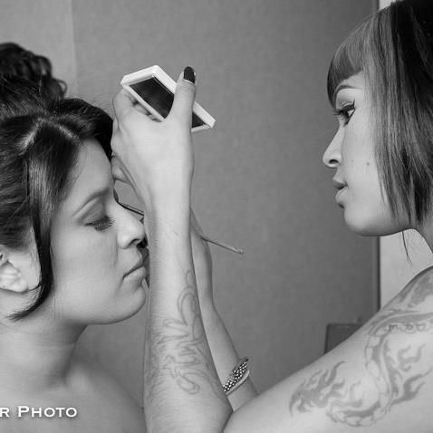 Female model photo shoot of Makeup by Angelface27