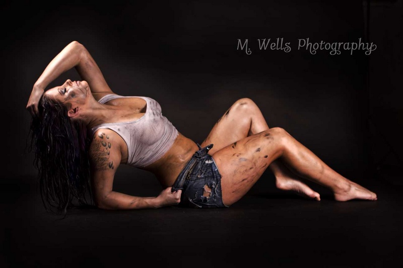 Female model photo shoot of M Wells Photography
