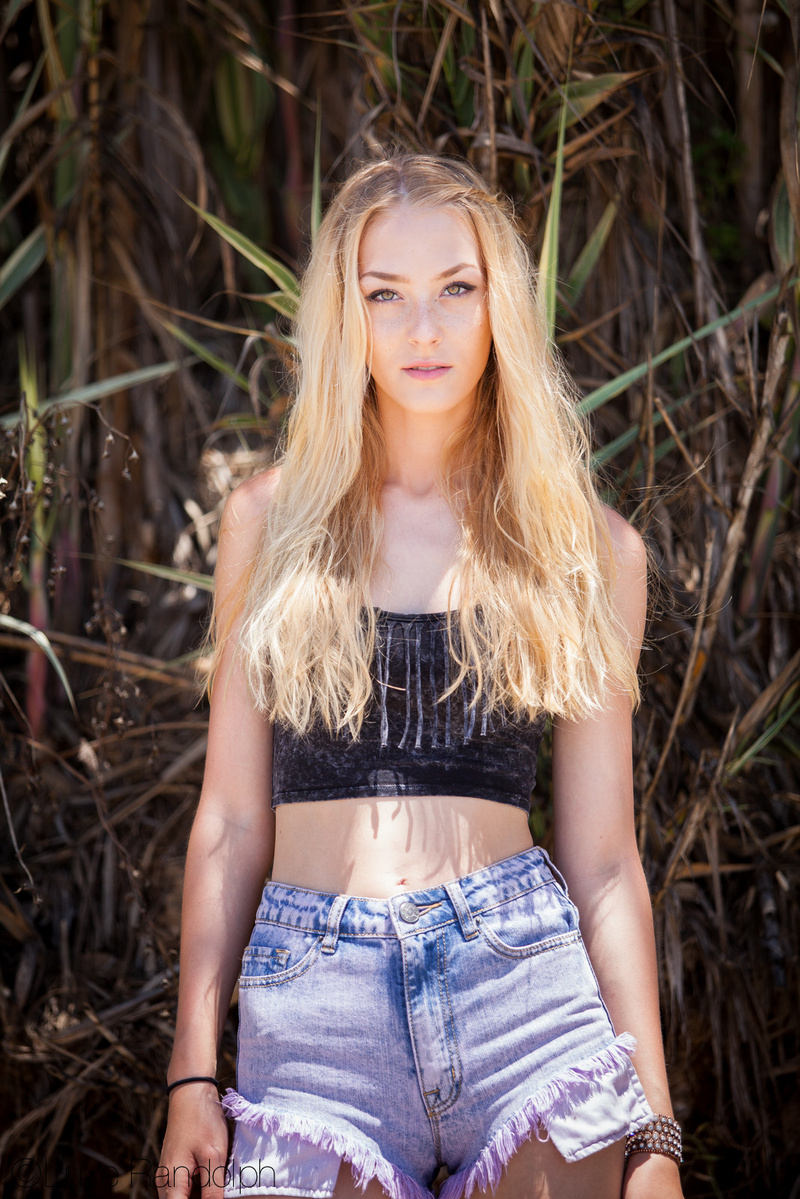 Female model photo shoot of Jenny Mila Johnson in Butterfly beach, CA