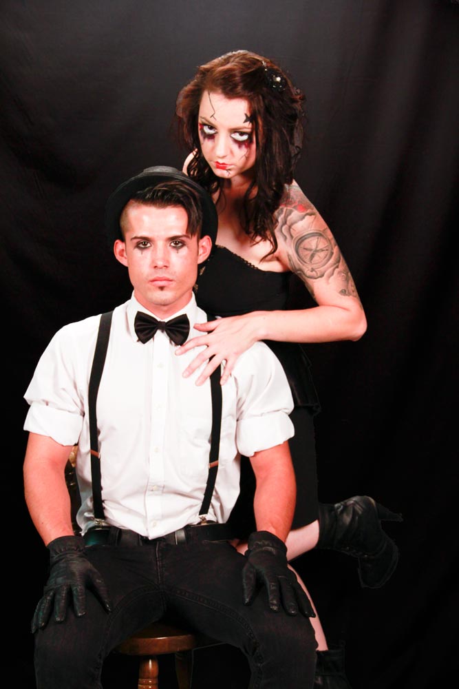 Male and Female model photo shoot of Photographs by Jerry and Kayleina-Fenette in Studio