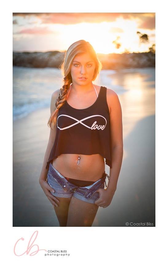 Female model photo shoot of Coastal Bliss and Kaylee Docken in Oahu, Hawaii, makeup by HA Simplicity