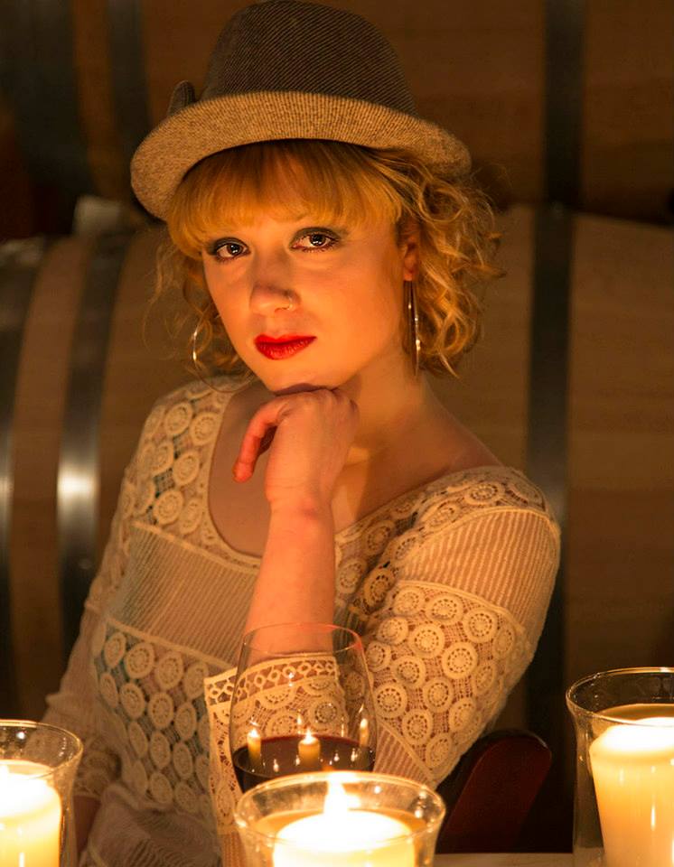 Female model photo shoot of Anna Liam by ned fox in Barrister Winery Cellar