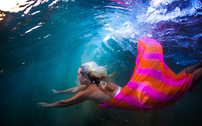 Male model photo shoot of McKane Underwater Photo in Maui