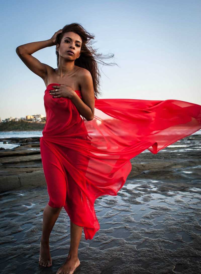 Female model photo shoot of Tisha King in Dickie Beach, Queensland