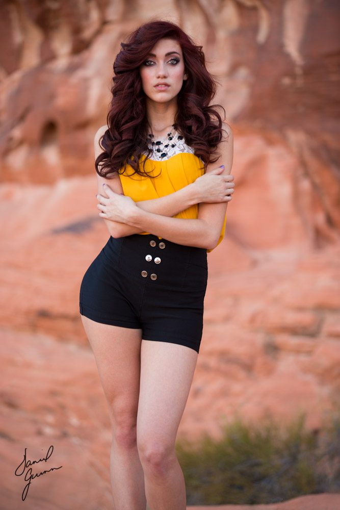 Female model photo shoot of Sarah Nicole Shaw in Valley of Fire