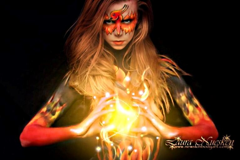 Female model photo shoot of Terin Rothernel  in Stratford ON, body painted by New Skin Bodyart