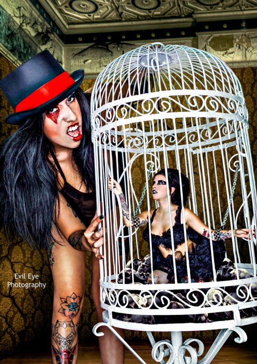 Male and Female model photo shoot of Evil Eye Phot0graphy and Linda Krystal in SoCal