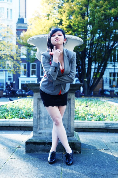 Female model photo shoot of Racheal Tse in Soho