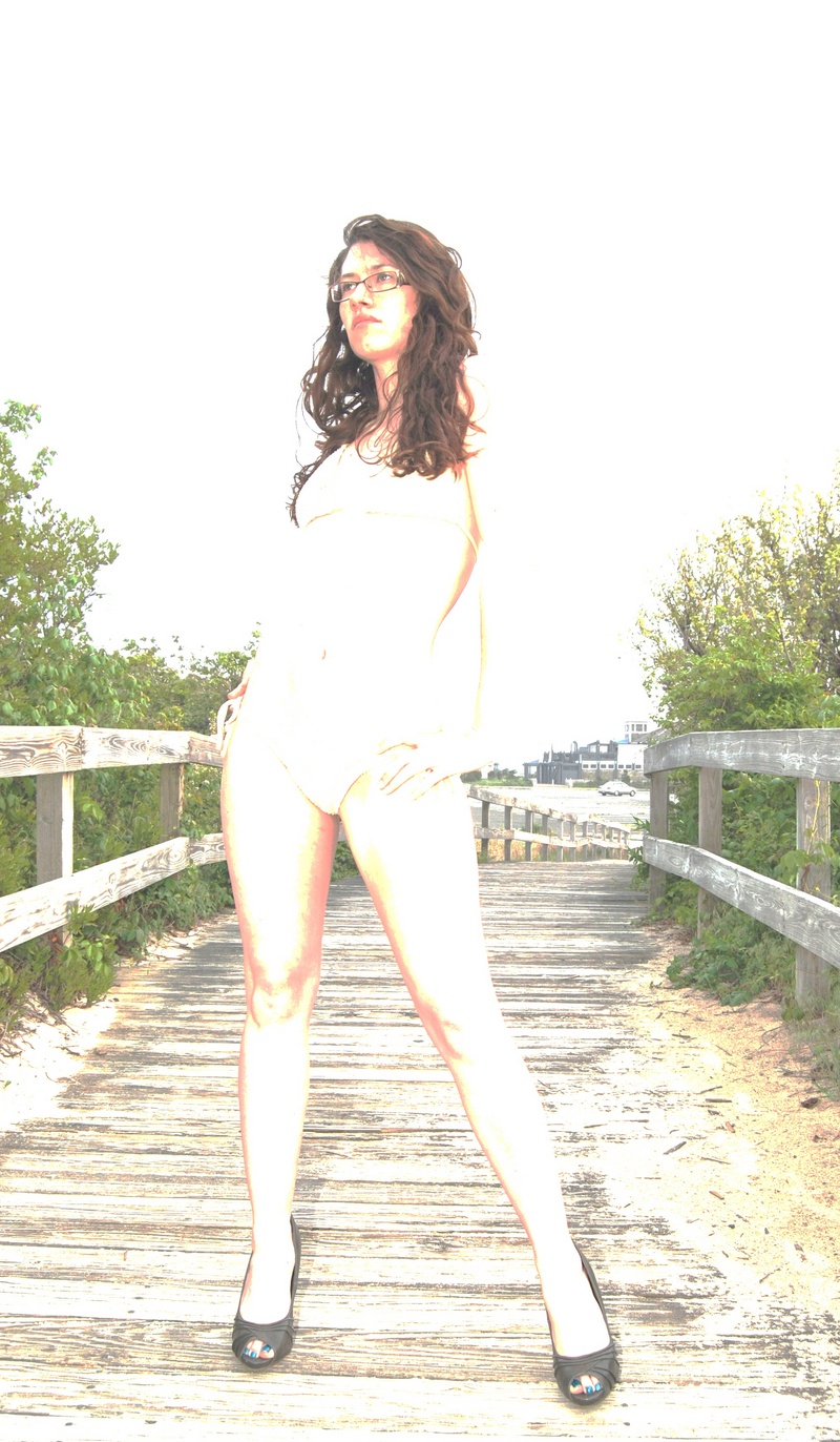Female model photo shoot of Christina Sammarco in Sandy Hook