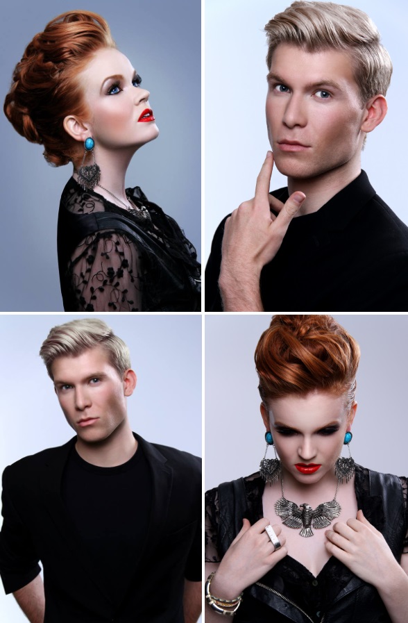 Male and Female model photo shoot of Angel Ivan Hair Make-up, Georgie Bloy and Jamie Tibke by sffsfsfsffsfsf sffsff in London-UK, makeup by Ety Make Up Artist