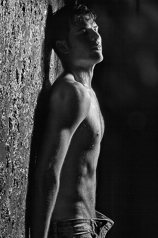 Male model photo shoot of LukeLegend by Tom Cullis