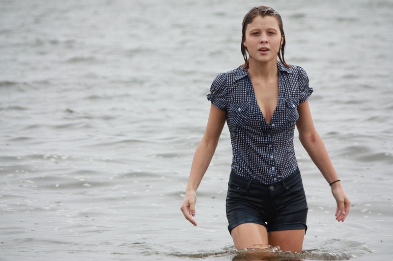 Female model photo shoot of The Asking Sea in Sandy Hook, NJ