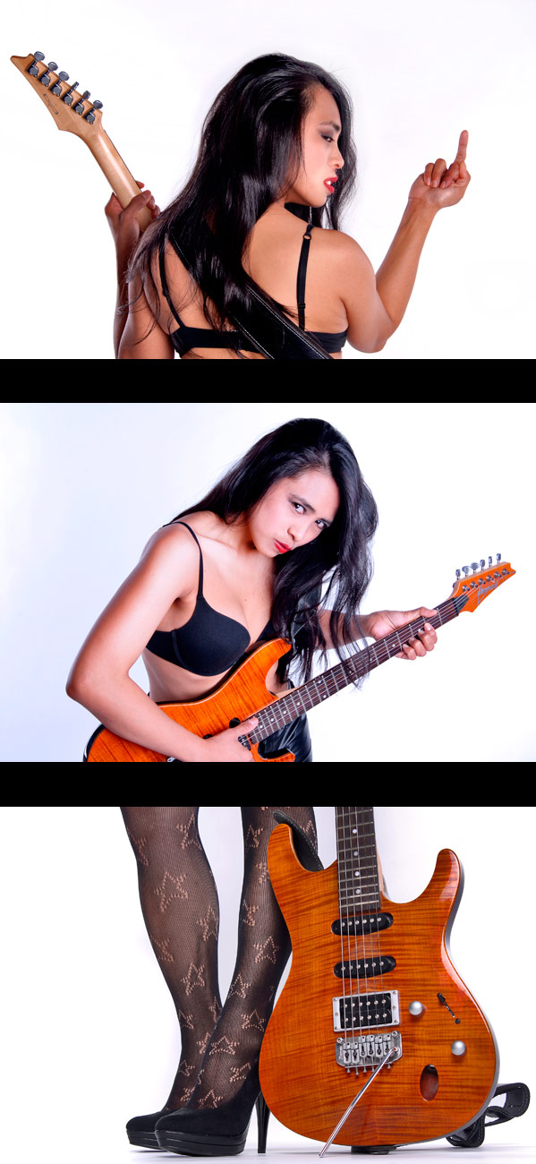 Female model photo shoot of Guada C in Crazymonkey Studio