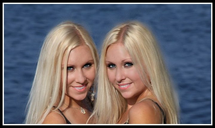Female model photo shoot of The Violette Twins