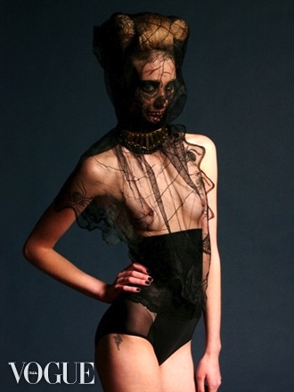 Female model photo shoot of Dorota Beau-Ingle in London studio