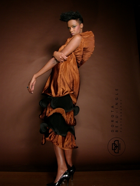 Female model photo shoot of Athina Markou by Dorota Beau-Ingle in London Studio
