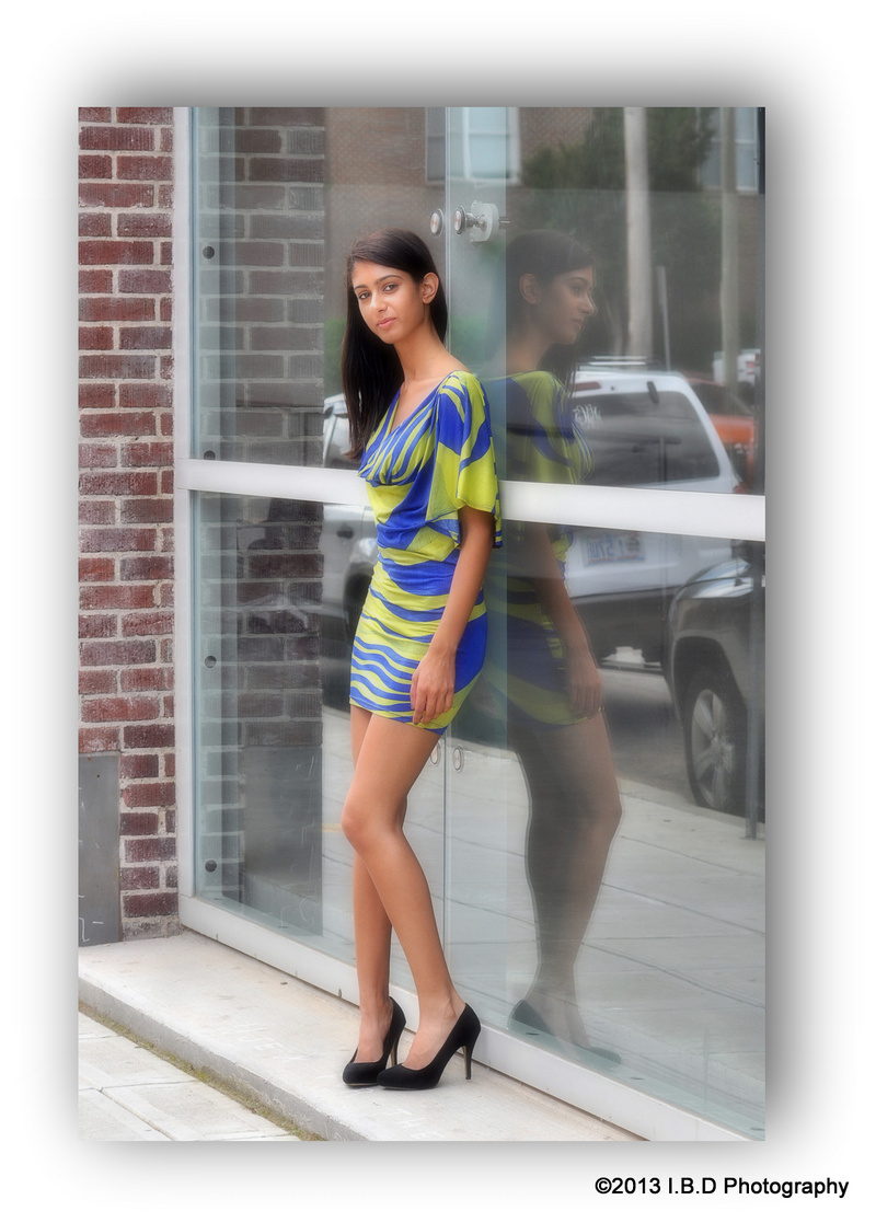 Female model photo shoot of Haya B in Downtown Raleigh