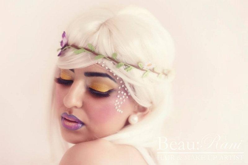 Female model photo shoot of Beau Rani MUA by Artco