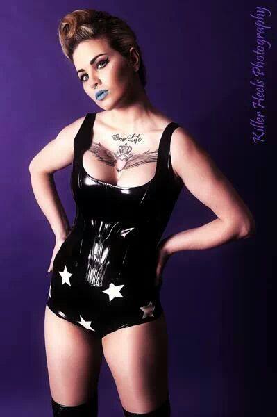 Female model photo shoot of Nikki LeFox in Steel Studios, Glasgow
