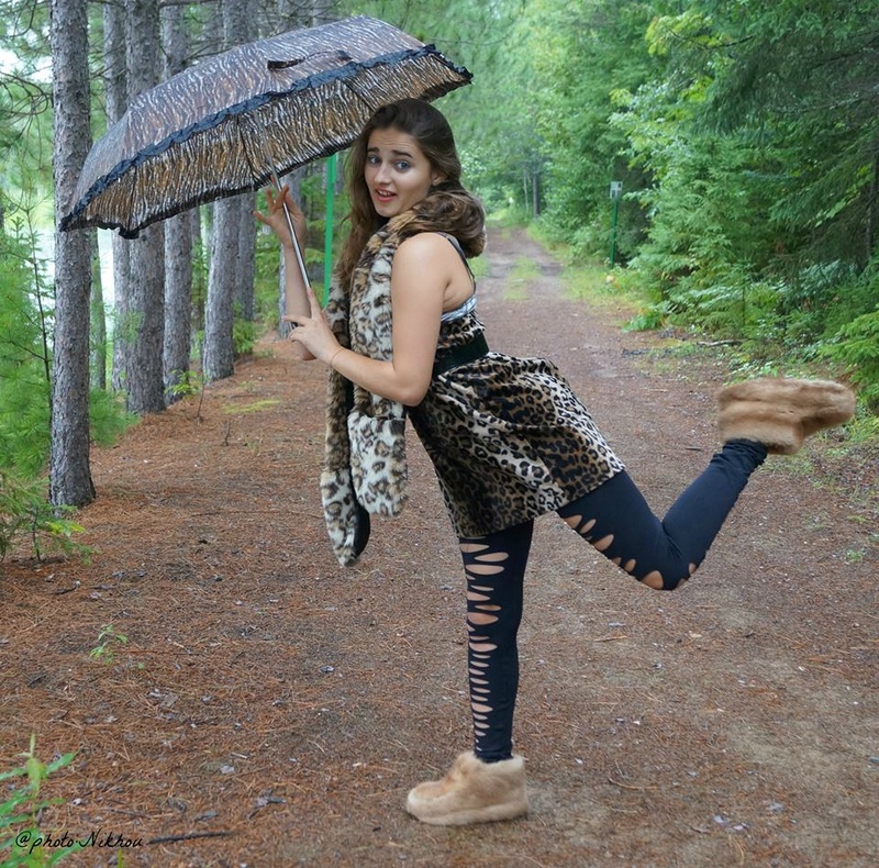 Female model photo shoot of Elisee Ouellette in La Tuque