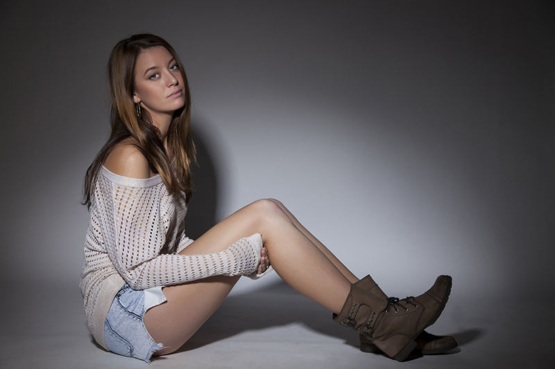 Female model photo shoot of Krys Cai by a digital cure