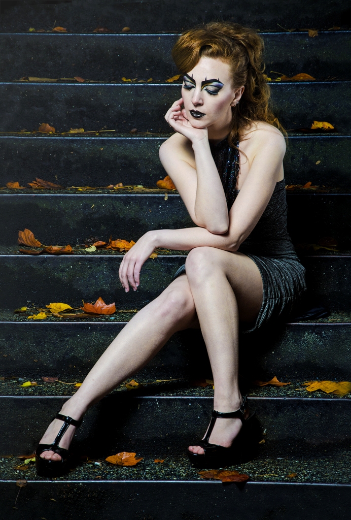 Female model photo shoot of Stefanie Fredericks in Vancouver, BC, makeup by Bree-Anna Lehto
