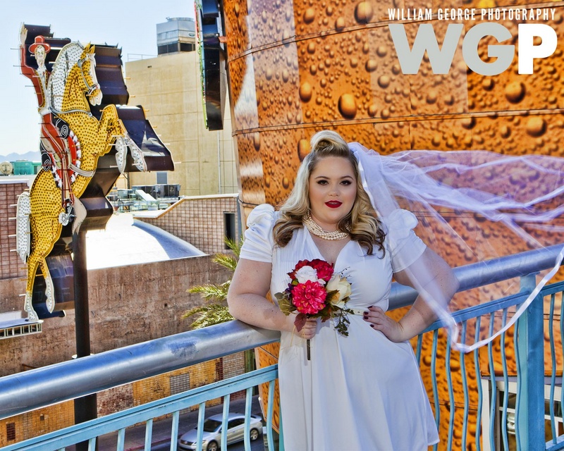 Male and Female model photo shoot of WG Pix and Tiffany Fuller  in Downtown Las Vegas
