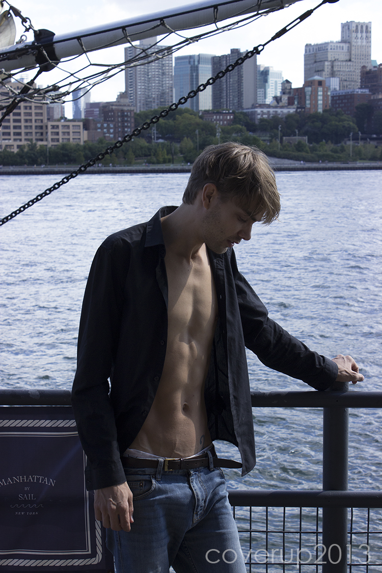 Male model photo shoot of CoverUp in New York