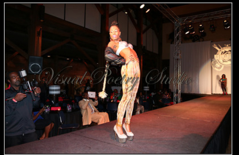 Female model photo shoot of PreciousT24 in Rock & Roses Fashion Show