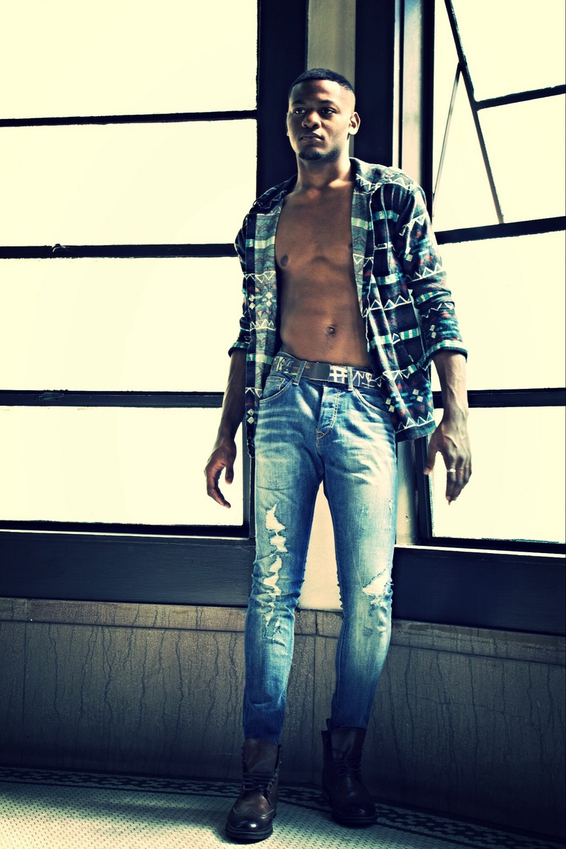 Male model photo shoot of Malik D Washington in Downtown LA