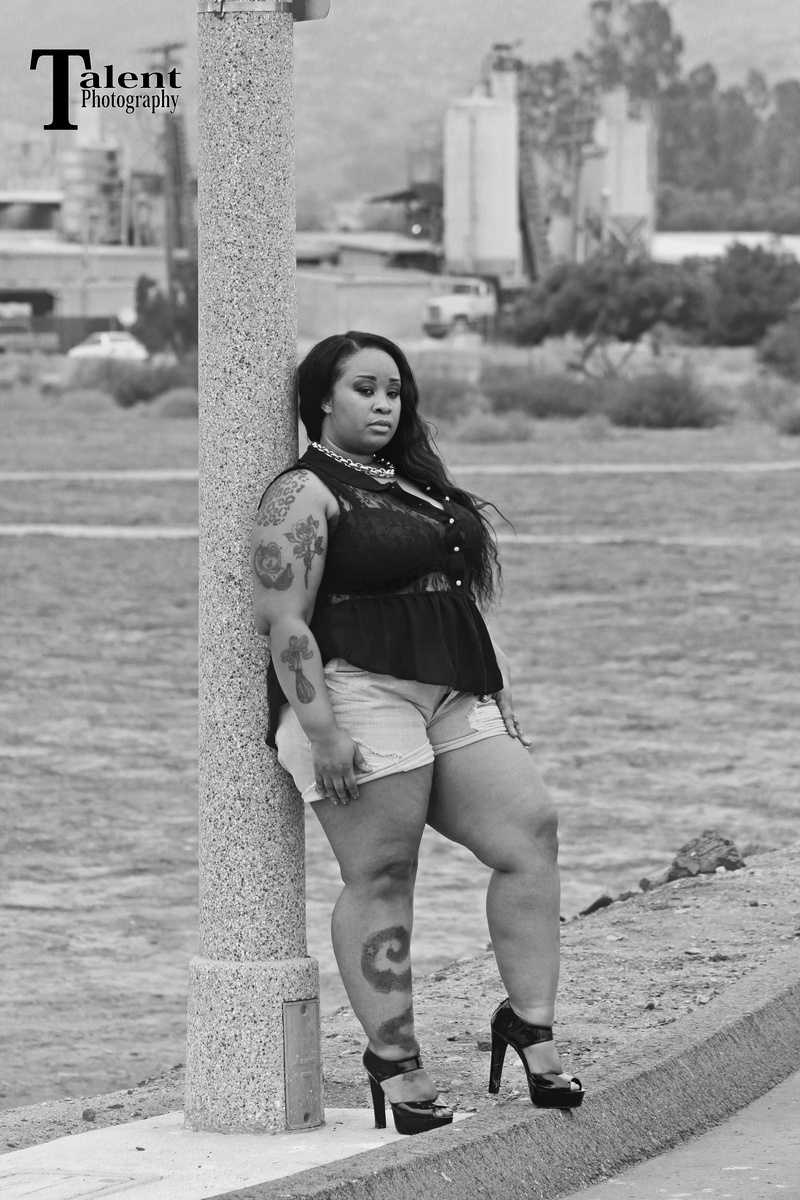 Female model photo shoot of TattedDri by Talent Photography in Santee Ca,