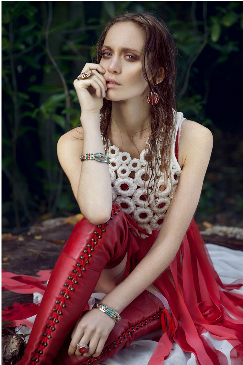 Female model photo shoot of Carmen Obied by Rossella Vanon in UK, wardrobe styled by Lauren Eva, makeup by Virginia Bertolani
