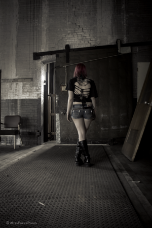 Female model photo shoot of Alisha Ardella by MissFocusPocus in Abandoned Warehouse In Pennsylvania