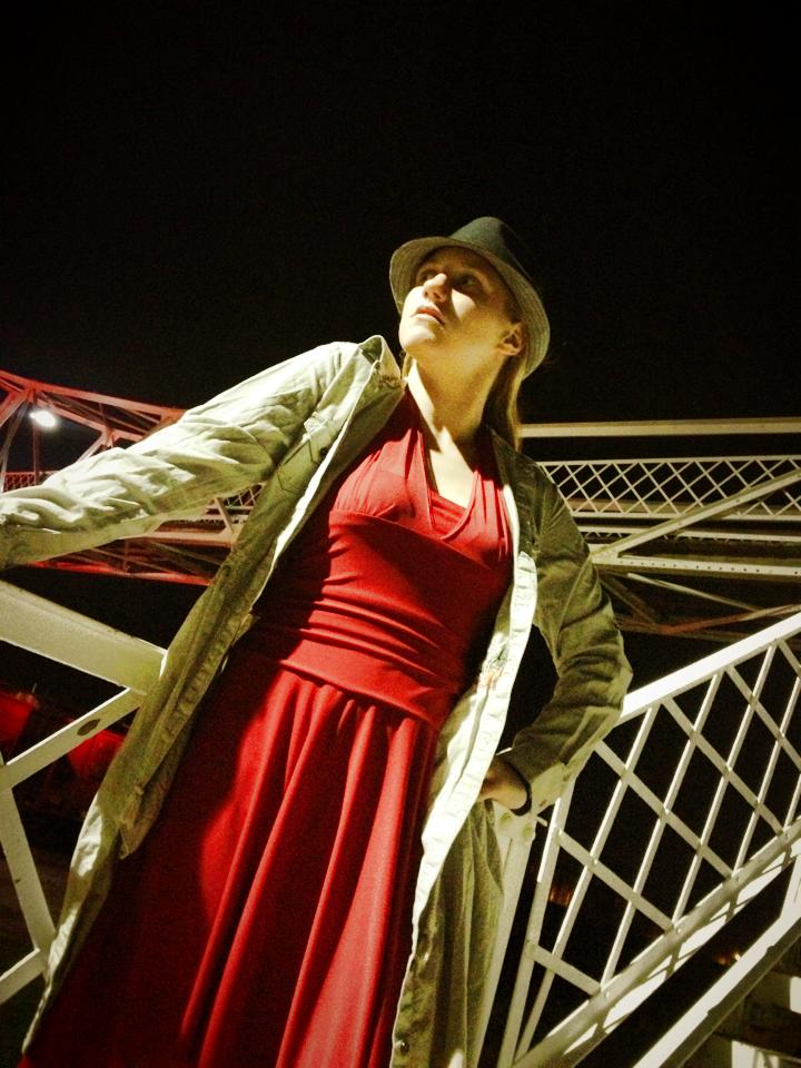 Female model photo shoot of Abbydarkstar in jefferson street bridge
