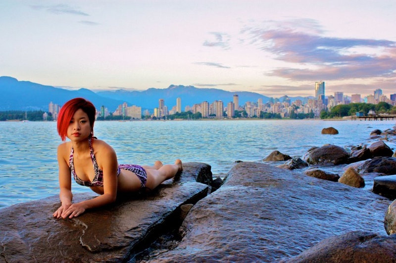 Female model photo shoot of Nucifera in Vancouver, BC