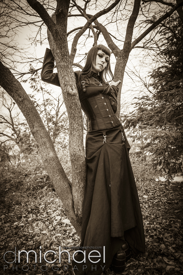 Female model photo shoot of Spooky Manikin by D Michael Photo in Portage Park, Chicago IL