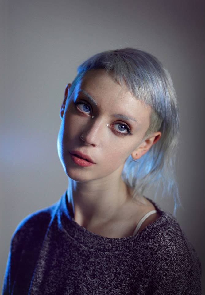 Female model photo shoot of Slant Array by Rebecca Need-Menear, makeup by Slant Array Artistry