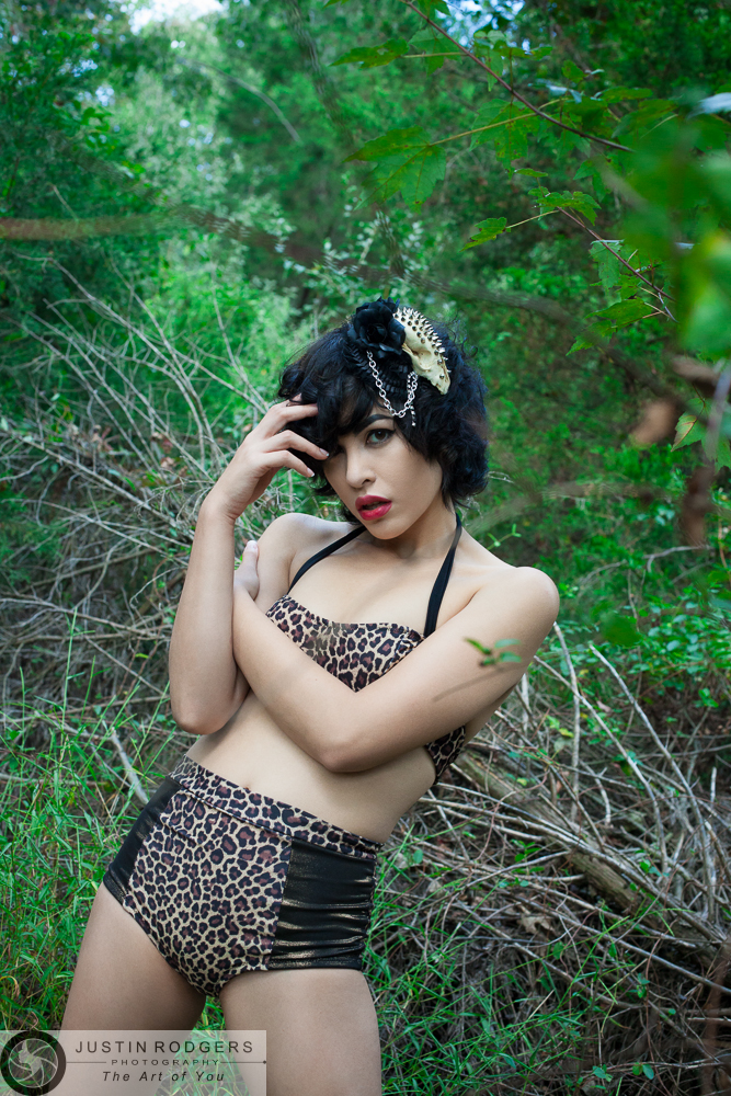 Female model photo shoot of Nichole Alana and L  U  X by Justin Rodgers, wardrobe styled by Torture Couture