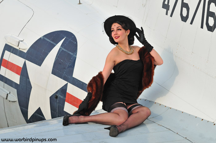 Female model photo shoot of Victoria Johnson in Yankee Air Museum, MI