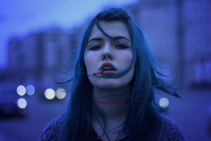 Female model photo shoot of deadplant